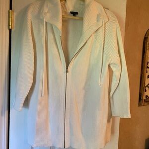 Talbots Cream Knit Cardigan